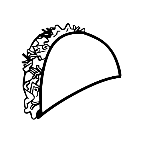 🌮 Emoji Domain black and white Symbola rendering